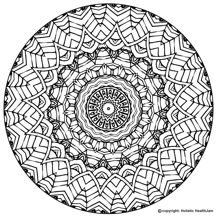 Mandala coloring book free