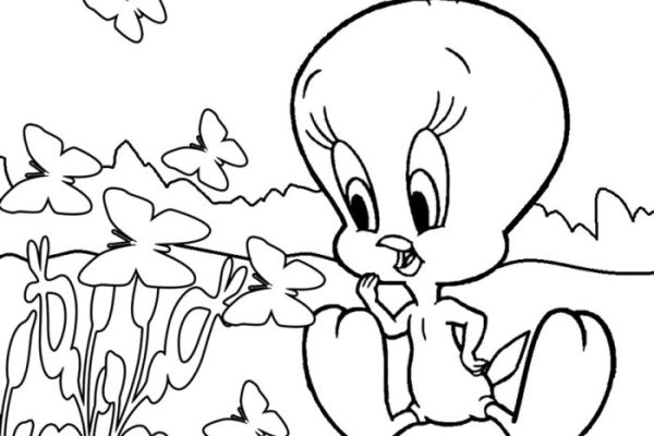 Tweety bird coloring book